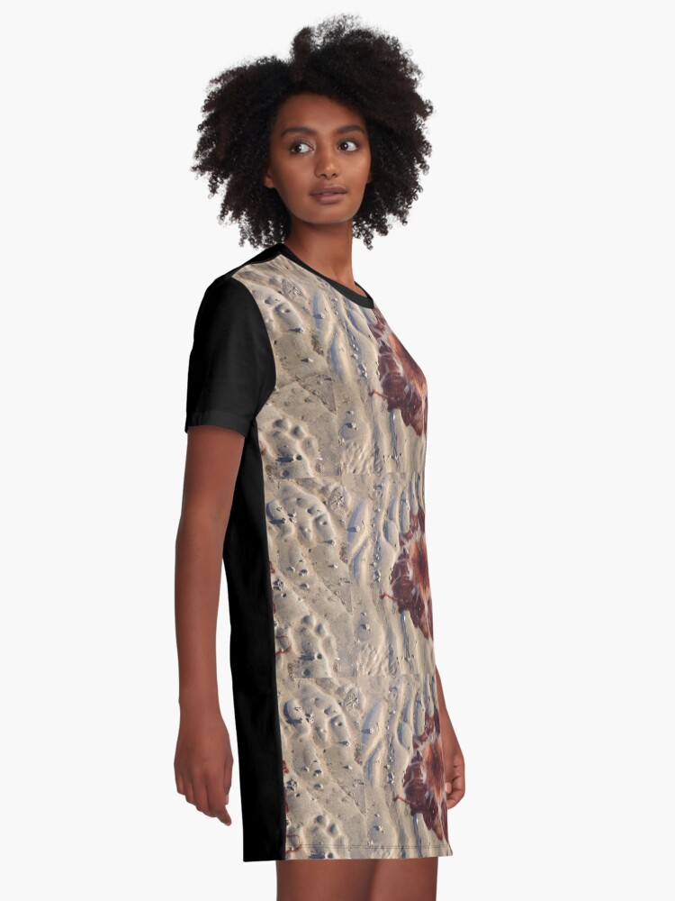 Alternate view of Stunning red jellyfish at Maidens Beach Graphic T-Shirt Dress