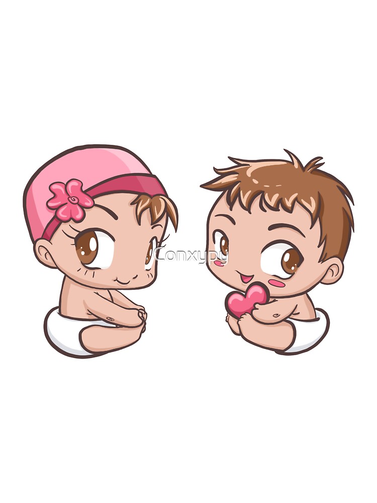 Baby Twins Boy And Girl Baby One Piece By Conxypy Redbubble
