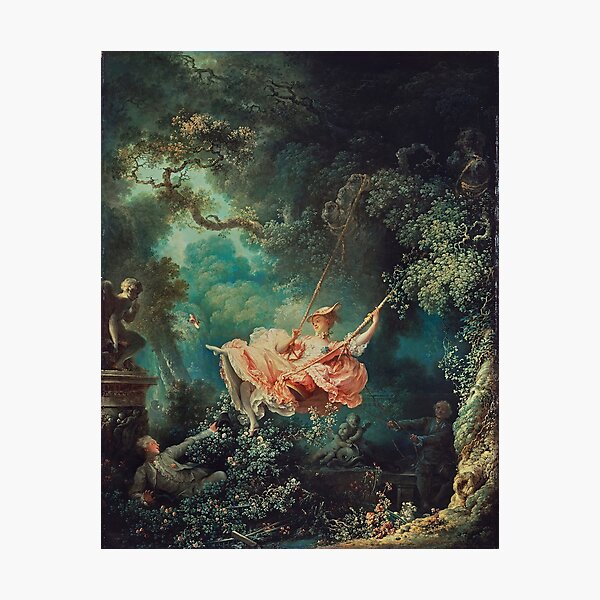 The Swing Painting - Jean-Honoré Fragonard Photographic Print
