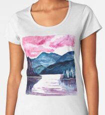 Moody Mountains Women's Premium T-Shirt