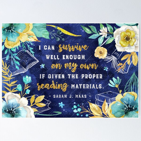 Item preview, I can survive designed and sold by Stella Bookish Art.