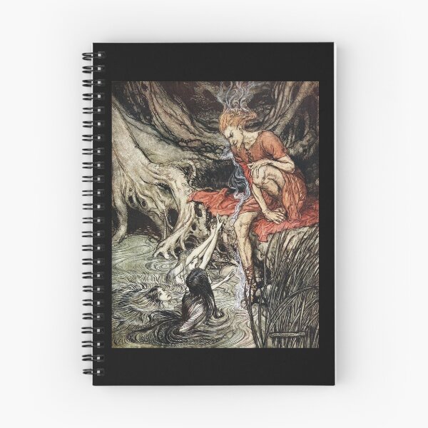 Item preview, Rhinegold - Loki and the Rhinemaidens (Rackham) designed and sold by ArtHistorical.