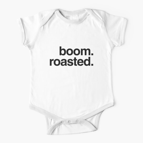 boom. roasted. Short Sleeve Baby One-Piece