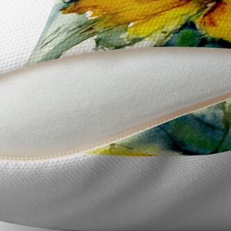 Alternate view of sunflower Throw Pillow