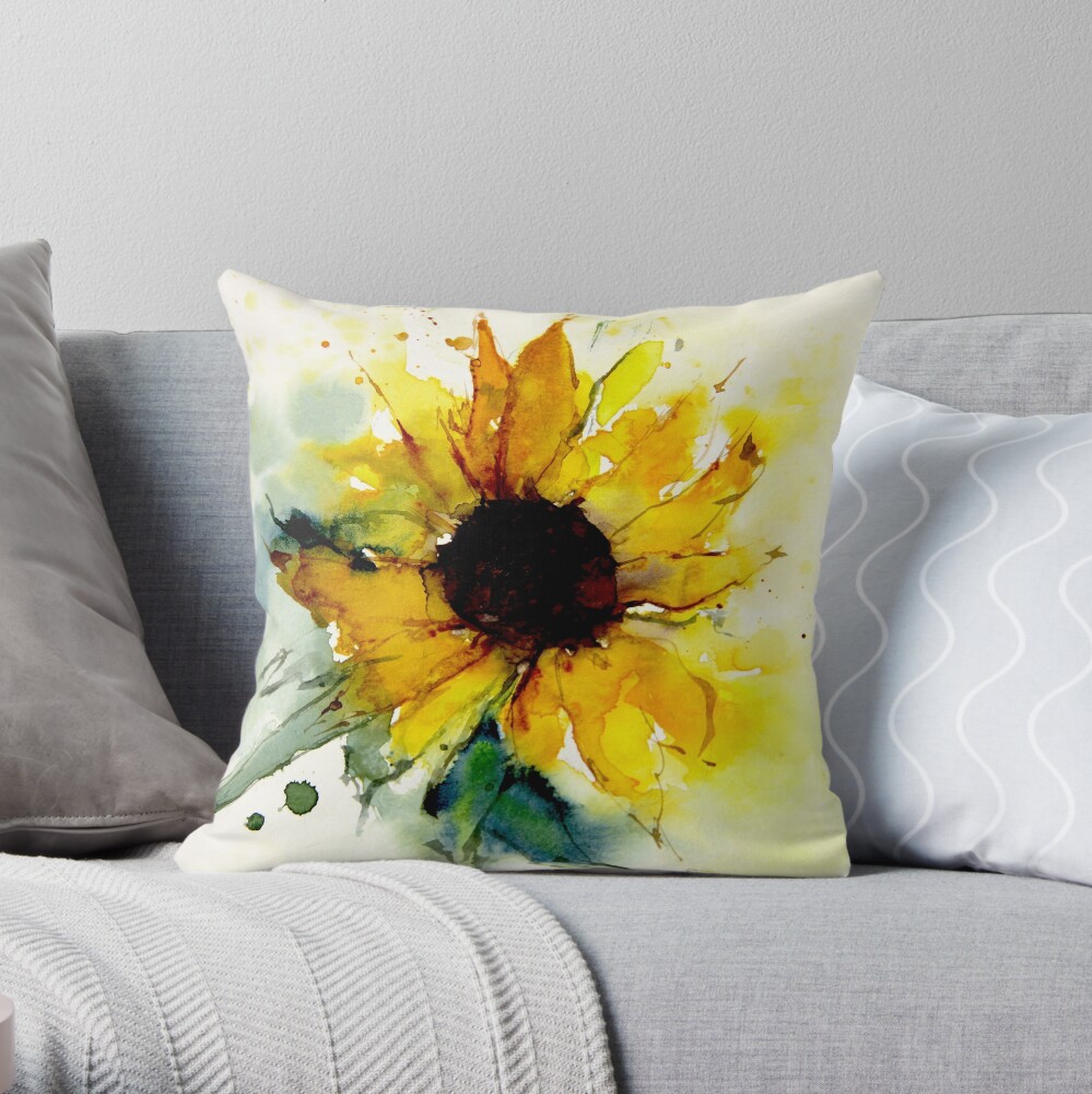 sunflower Throw Pillow