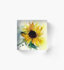 sunflower Acrylic Block