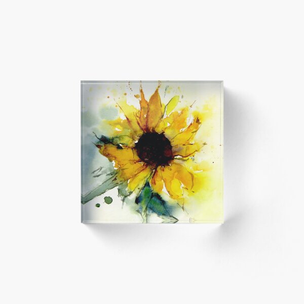 sunflower Acrylic Block