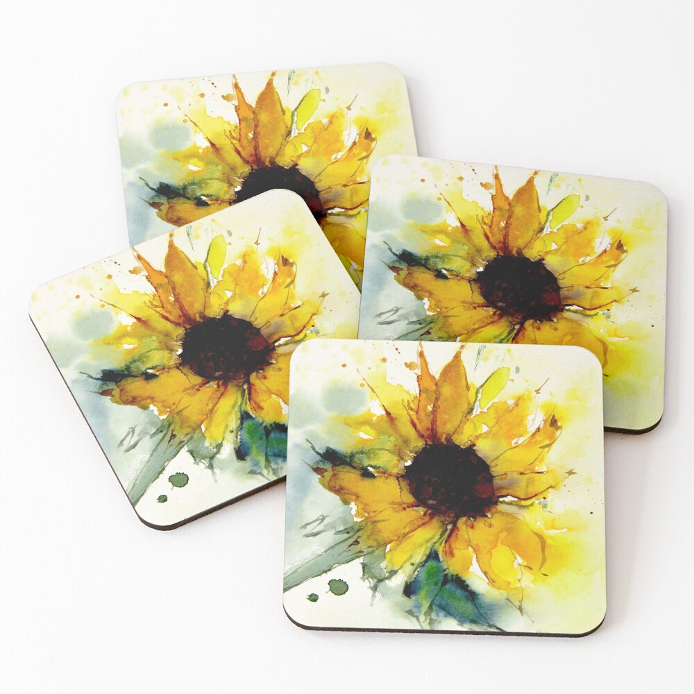 sunflower Coasters (Set of 4)
