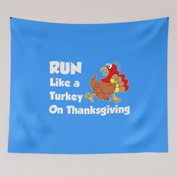 Item preview, Run Like A Turkey On Thanksgiving Cartoon designed and sold by jaycartoonist.