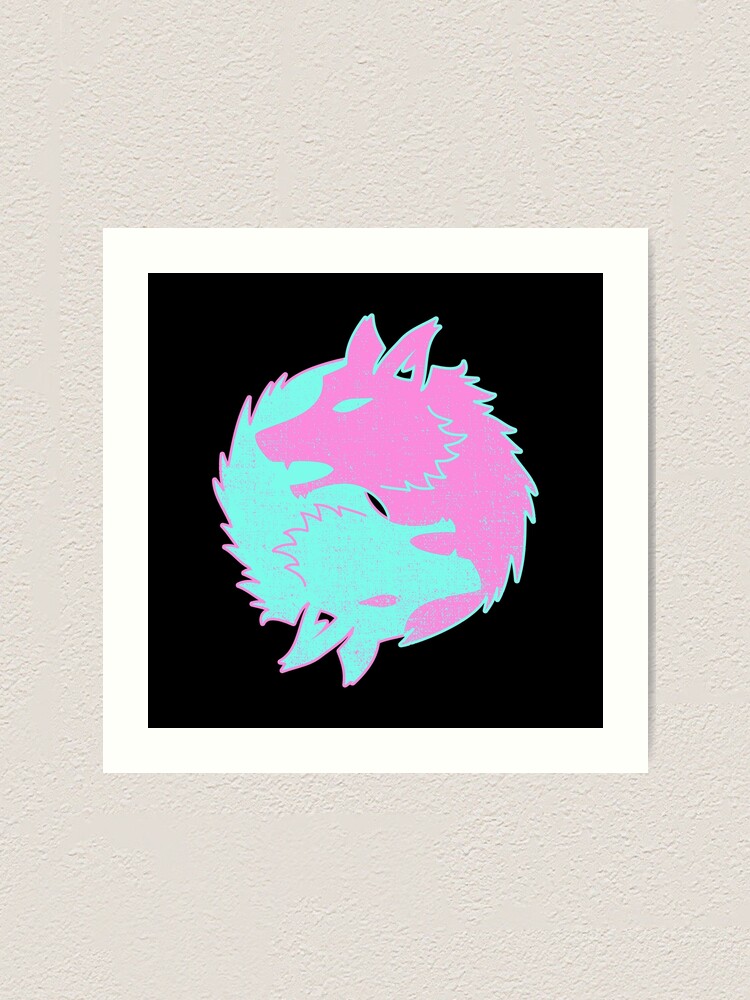 "Retro Aesthetic Vaporwave Shirt Fox Yin Yang For Pastel Goth 2" Art