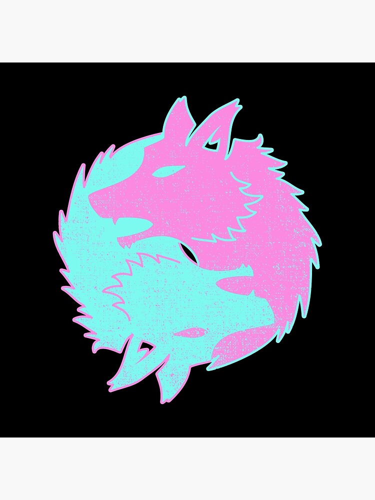 "Retro Aesthetic Vaporwave Shirt Fox Yin Yang For Pastel Goth 2