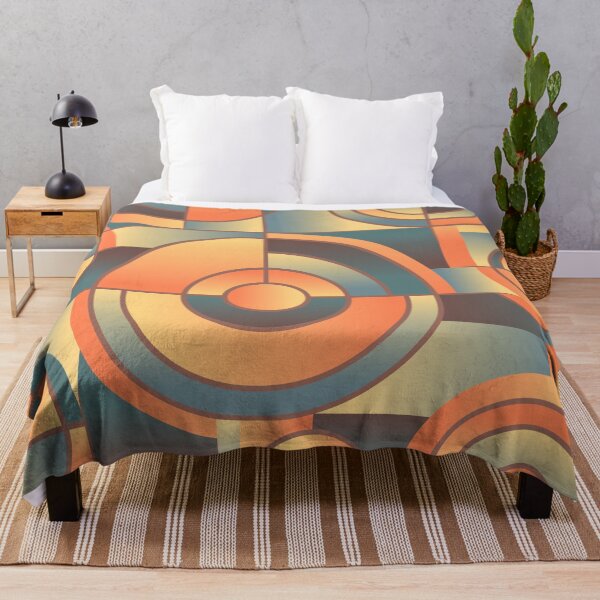 Item preview, Abstract Orange Blue Circles designed and sold by livianasgifts.