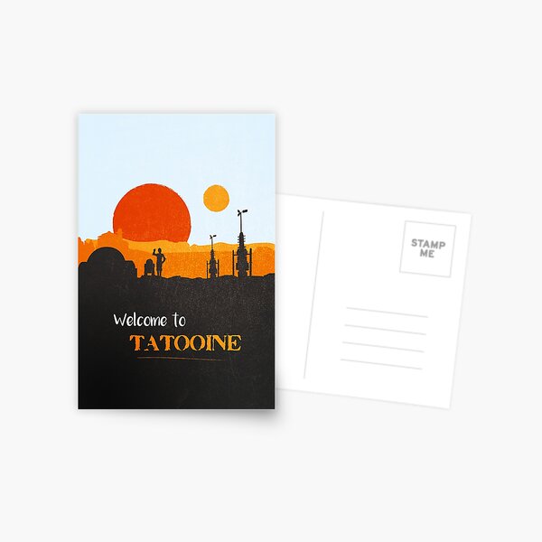 Willkommen in Tatooine Postkarte