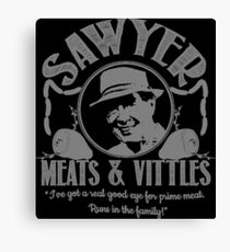 Sawyer Meats and Vittles Canvas Print