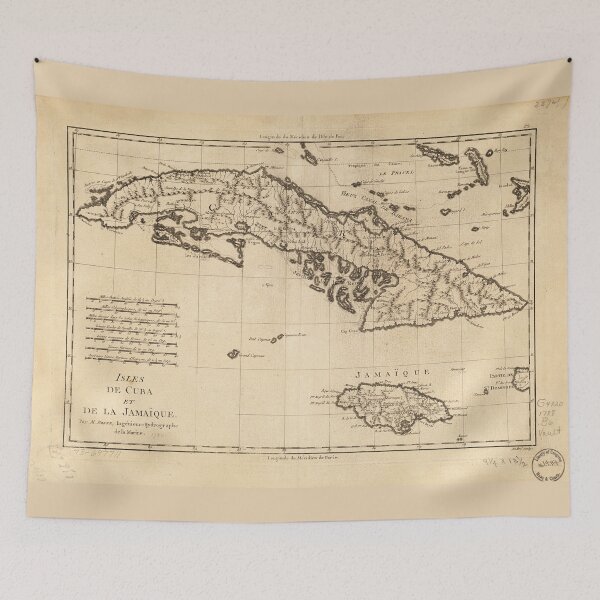 Item preview, Islands of Cuba and Jamaica Map (1788) designed and sold by allhistory.