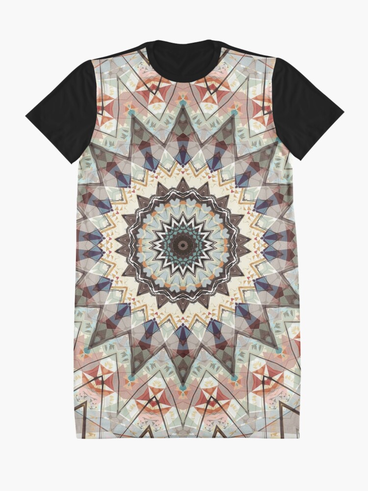 Alternate view of Colors of Autumn Mandala Graphic T-Shirt Dress