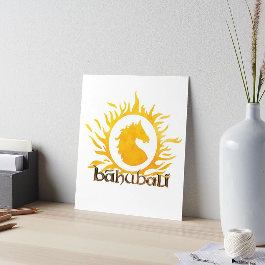 ArtStation - Bahubali logo silhouette digital painting.