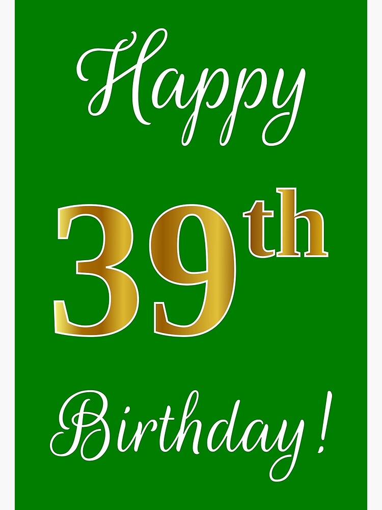 Happy 39th Birthday 39 Today Pop-Up Greeting Card