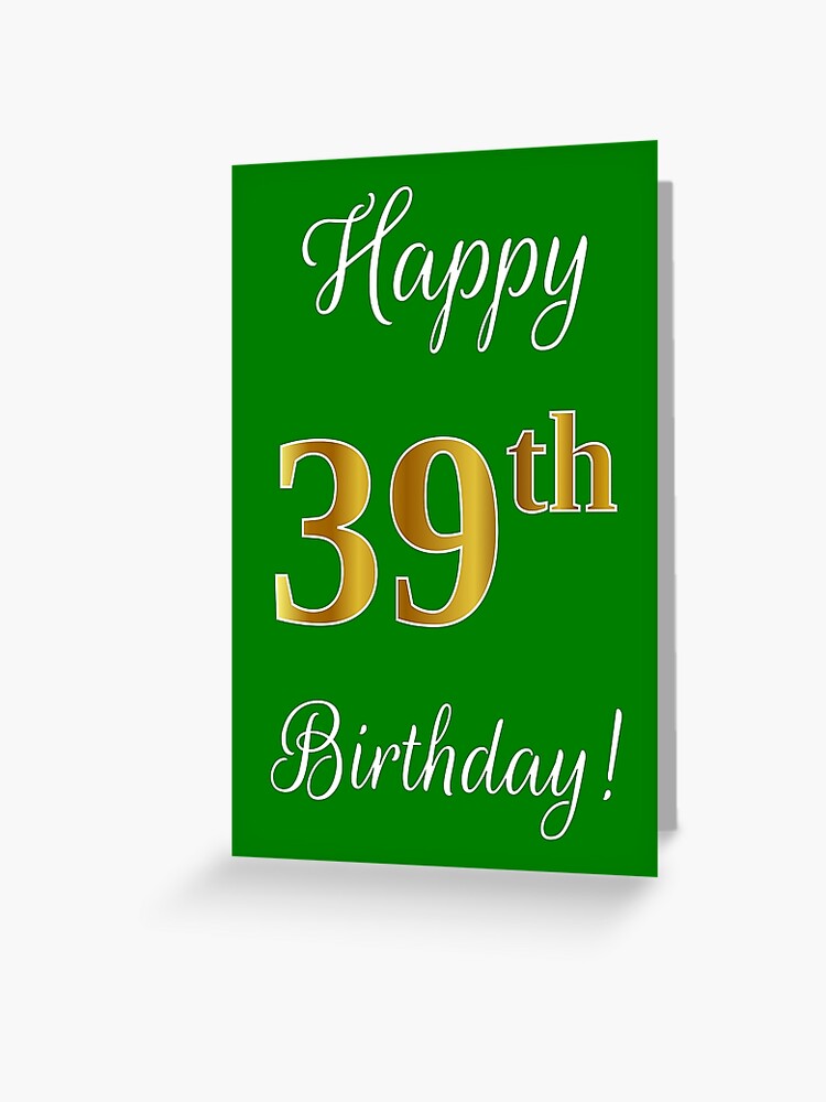 Happy 39th Birthday 39 Today Pop-Up Greeting Card