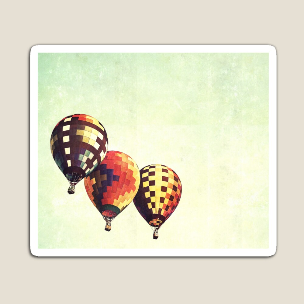 Old Fashioned Hot Air Balloon Art Print for Sale by moonlightglo