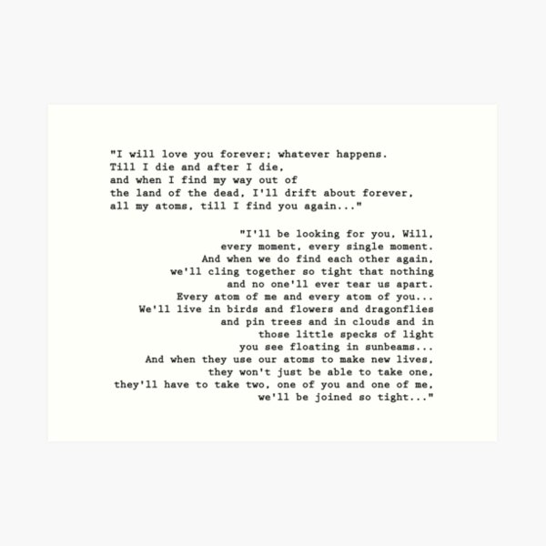 'Till I find you again - His Dark Materials Art Print