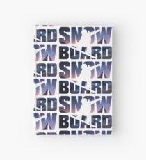 Snowboard White Hardcover Journal