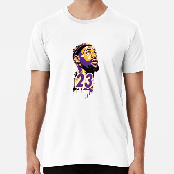 Men's Los Angeles Lakers Lebron James Homage Heathered Purple Caricatures  Tri-Blend T-Shirt