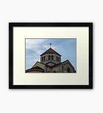 Architectural detail of Christian Catholic House of Worship. Framed Print