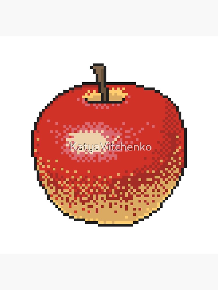 Pixel art watermelon icon, 32X32 vector illustration on a white