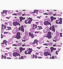 Purple Camo Poster