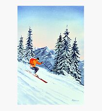 Skiing - The Clear Leader Photographic Print