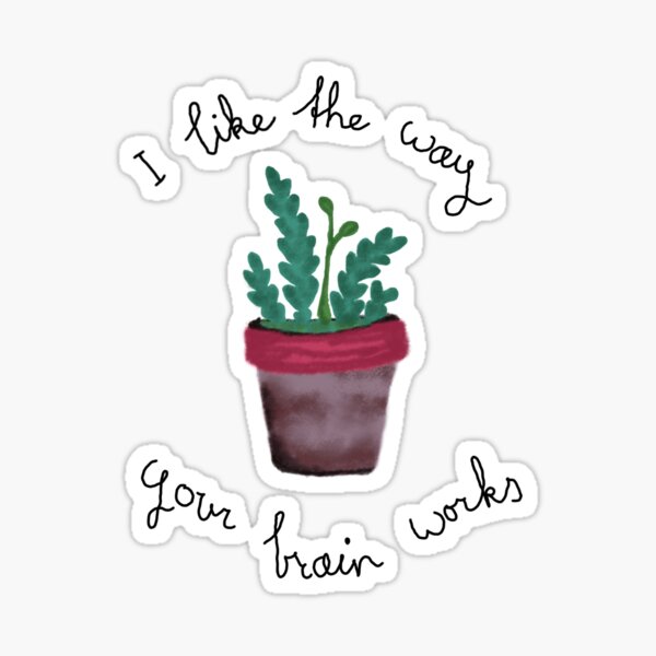 Watering plastic plants (Turn - The Wombats) Sticker