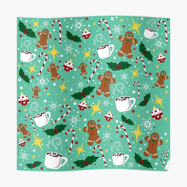 X-mas Time Pattern Poster