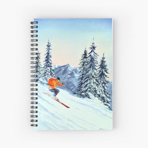 Skiing - The Clear Leader Spiral Notebook