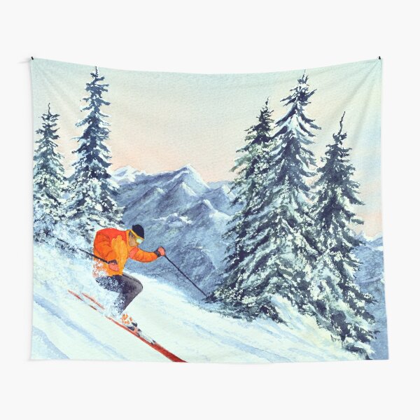 Skiing - The Clear Leader Tapestry