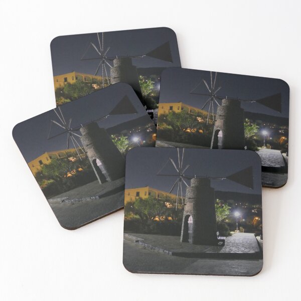 Item preview, Cretan Windmill at Night designed and sold by Lynn Bolt.
