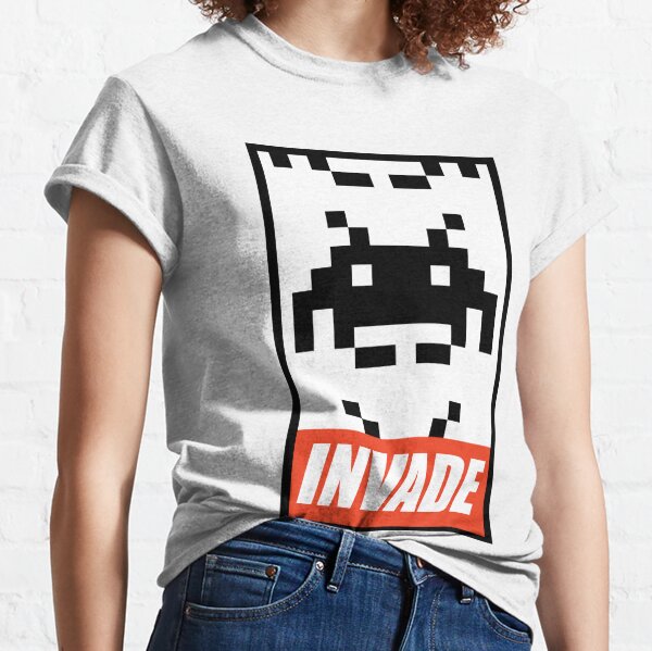 Absurd Ink Space Invaders 10 Points - T-Shirt, Black / L