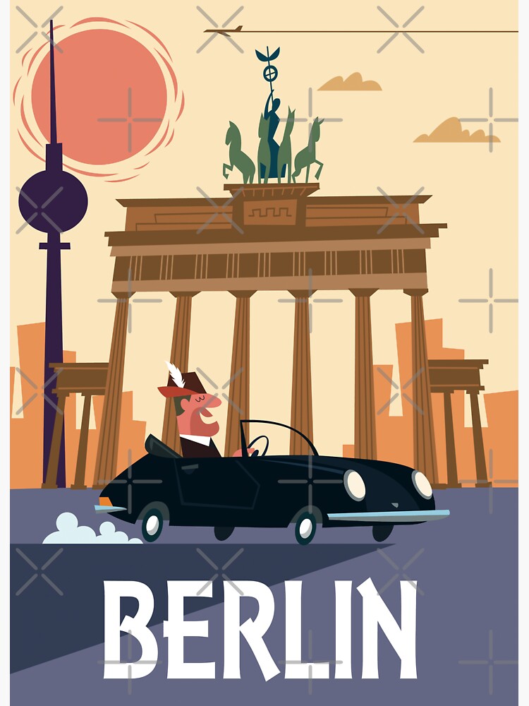 "Berlin Poster" Sticker for Sale by GAGodel | Redbubble