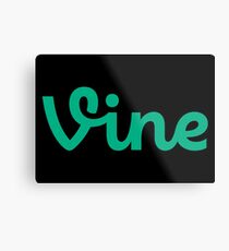 Vine Logo Merchandise Metal Print