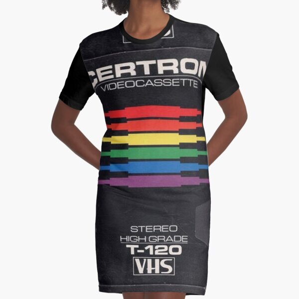 Certron Video Cover (Black) Graphic T-Shirt Dress