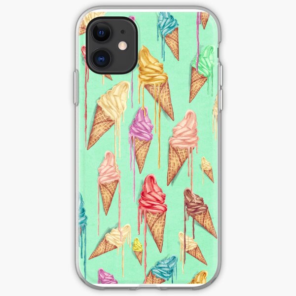 Melted ice creams iPhone Soft Case