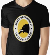 Tusker Lager Logo Men's V-Neck T-Shirt
