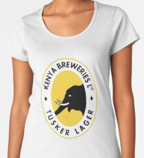 Tusker Lager Logo Women's Premium T-Shirt