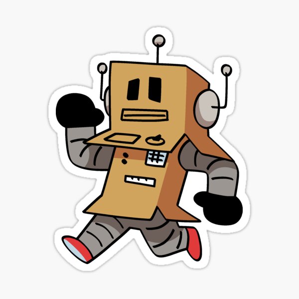 Roblox Helper Bot Sticker By Mikecatsu Redbubble - roblox helper bot