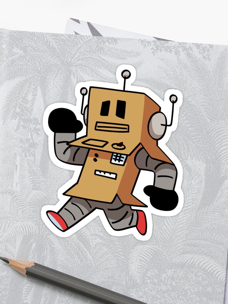 Roblox Helper Bot Sticker By Mikecatsu Redbubble - roblox helper bot sticker