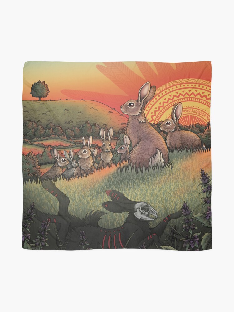 Thumbnail 2 of 3, Scarf, Watership Down designed and sold by Lyndsey Keppel-Green.