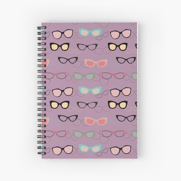1950's Specs on Lilac Spiral Notebook