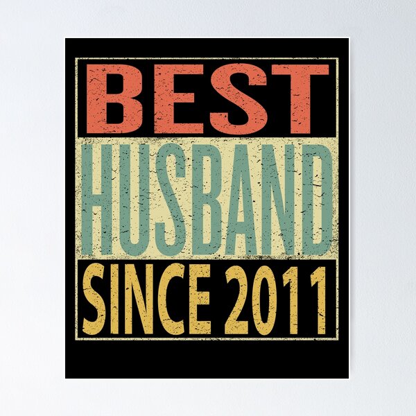 Item preview, Best Husband Since 2011 Anniversary Gift for Husband designed and sold by sillerioustees.