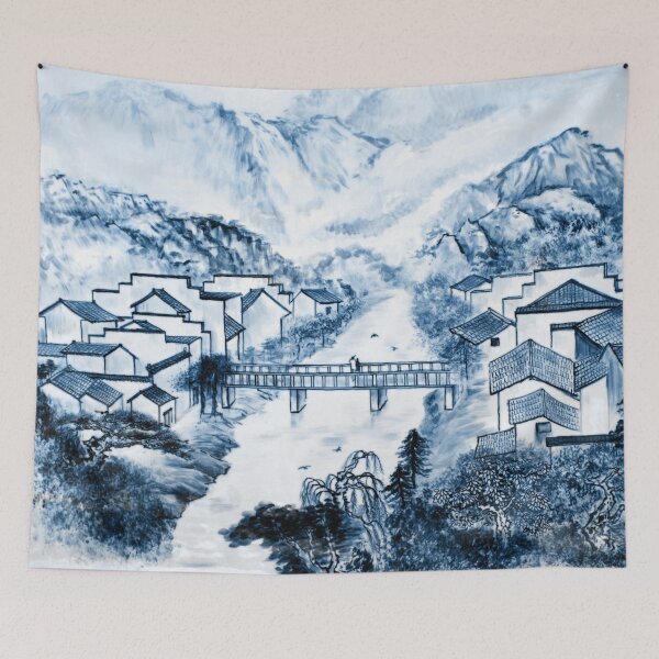 Item preview, Chinese Porcelain Landscape Painting designed and sold by livianasgifts.