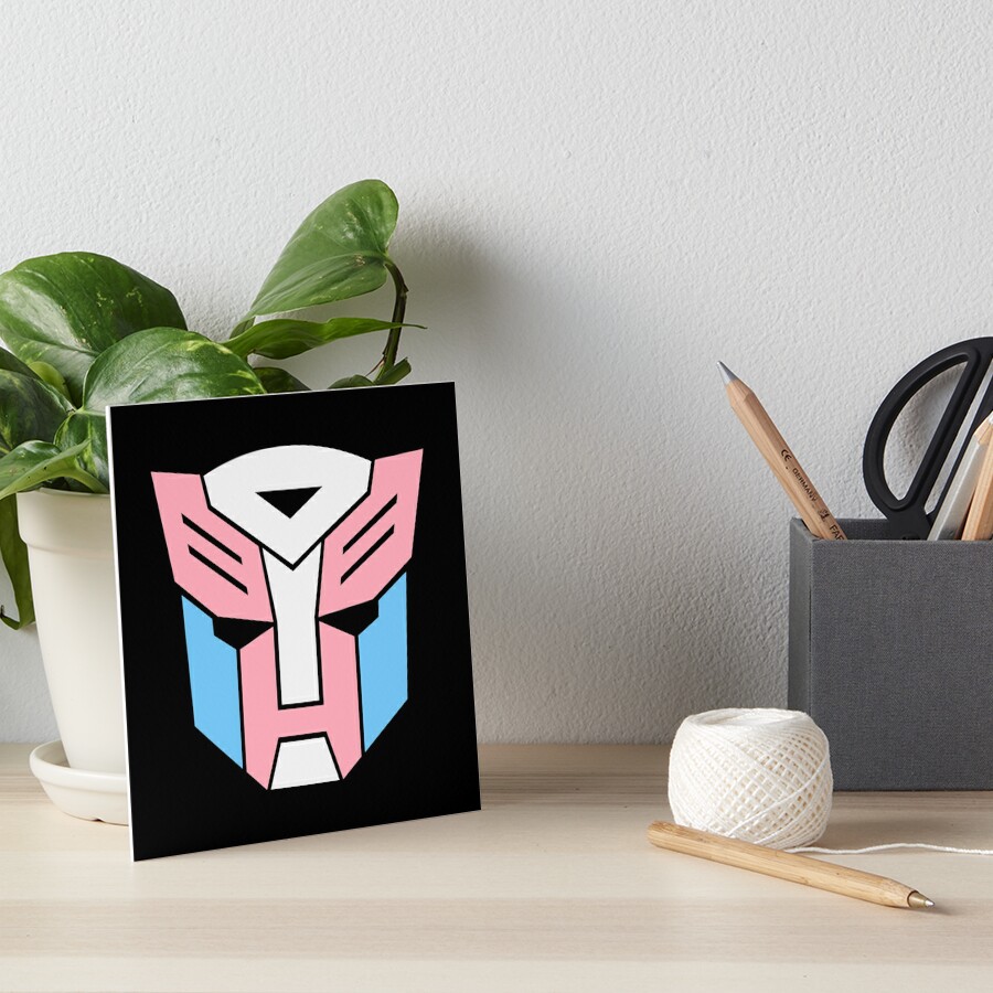 Transformers Transgender Pride Flag Art Board Print For Sale By